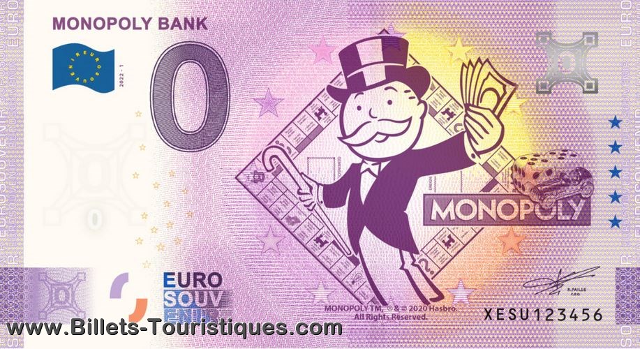 MONOPOLY BANK 2023-1 - Billets Touristiques